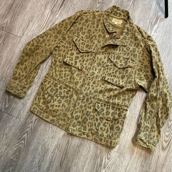 Frame cheetah print cargo jacket size small - Picture 14 of 14